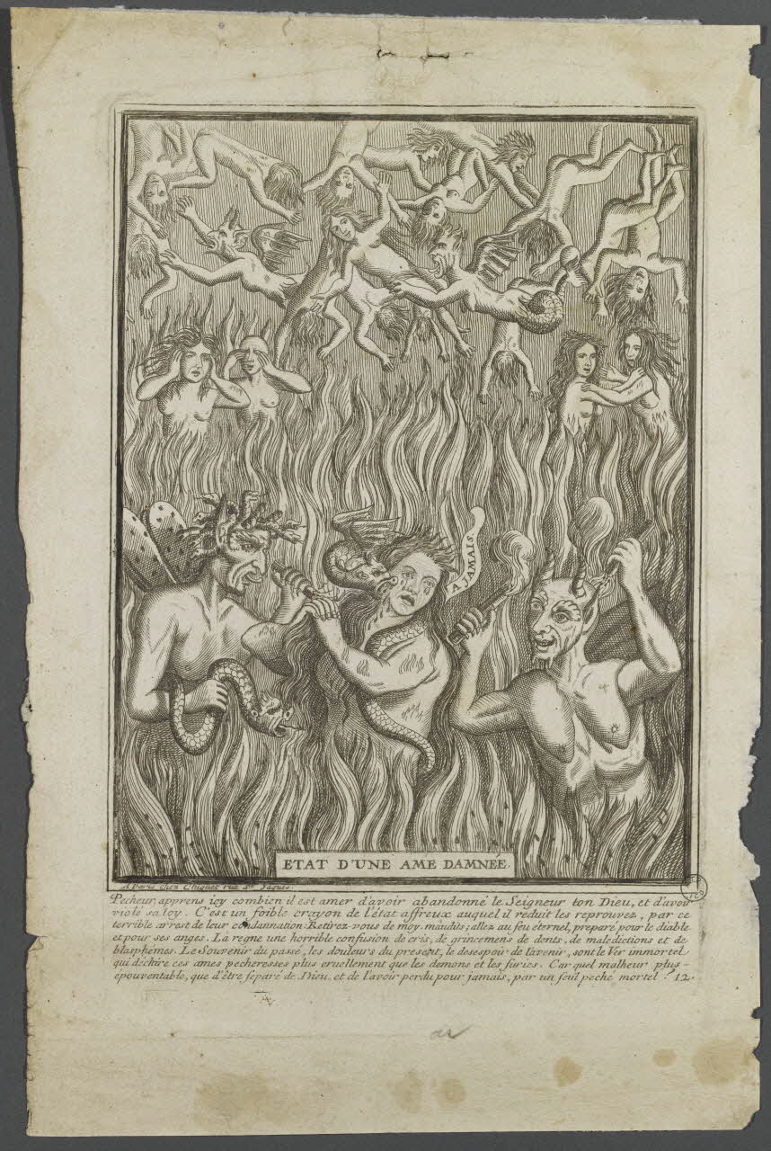 estampe ETAT D'UNE AME DAMNEE. 1977.4.40 Photo RMN-Grand Palais (Mucem)
