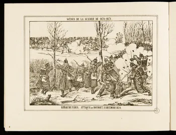 album, élément d'ensemble SCÈNES DE LA GUERRE DE 1870-1871.  SIEGE DE PARIS. ATTAQUE DU BOURGET, 21 DECEMBRE 1870. 1953.86.4585.6 Photo
