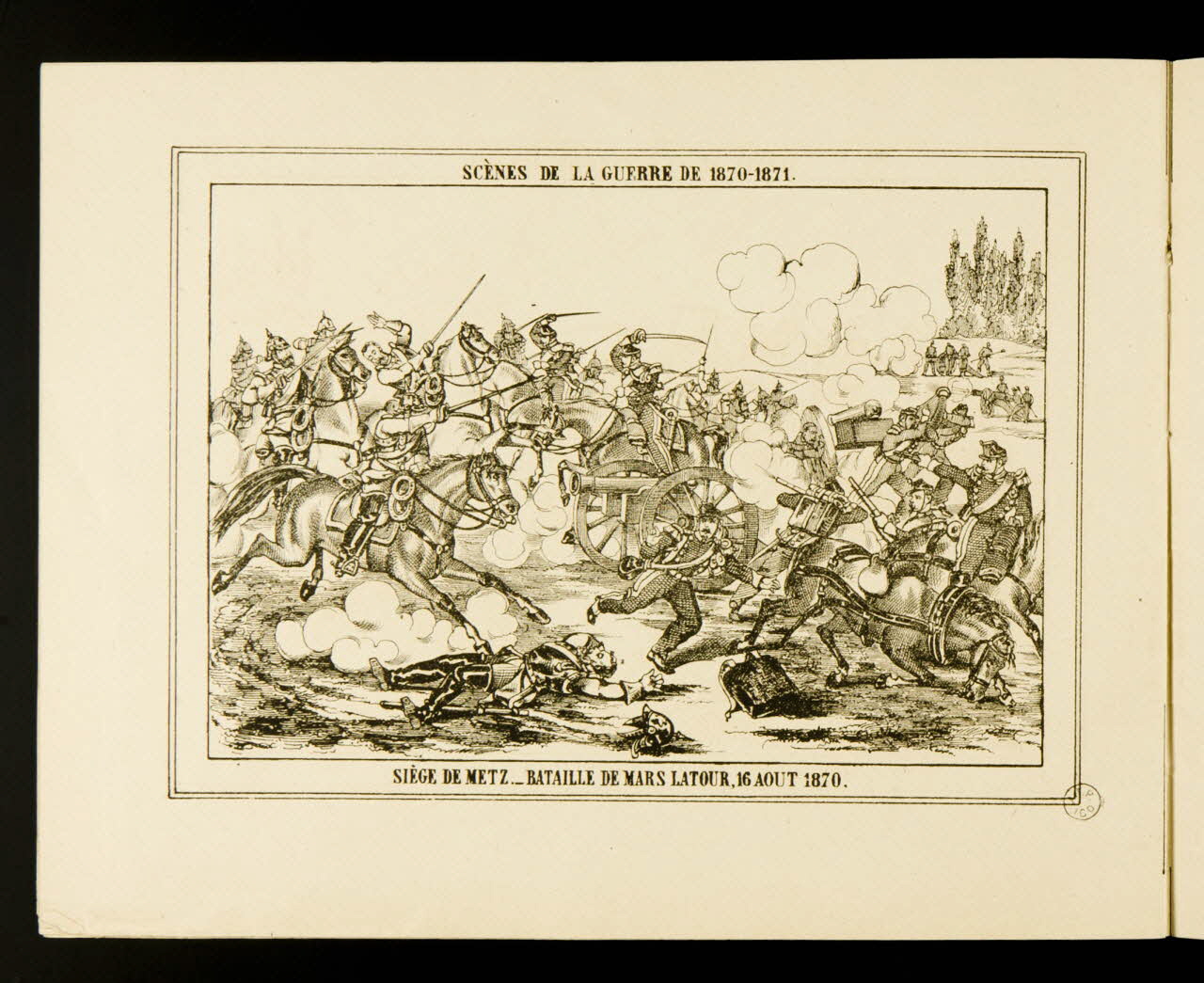 album, élément d'ensemble SCÈNES DE LA GUERRE DE 1870-1871.  SIEGE DE METZ. _ BATAILLE DE MARS LATOUR, 16 AOUT 1870. 1953.86.4585.8 Photo