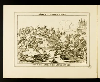 album, élément d'ensemble SCÈNES DE LA GUERRE DE 1870-1871.  SIEGE DE METZ. _ BATAILLE DE MARS LATOUR, 16 AOUT 1870. 1953.86.4585.8 Photo
