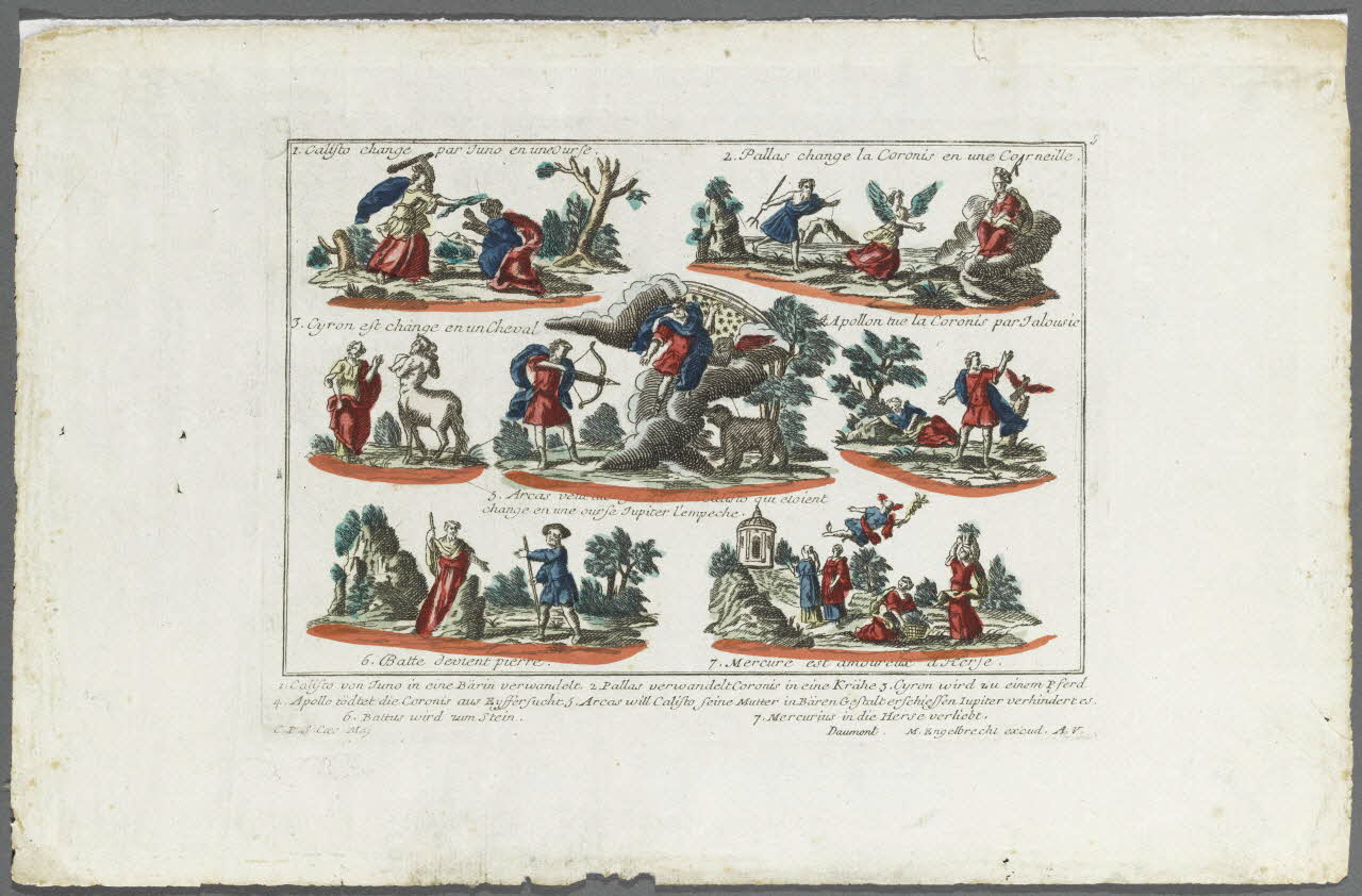 estampe Scènes mythologiques 1985.51.399 Photo RMN-Grand Palais (Mucem)