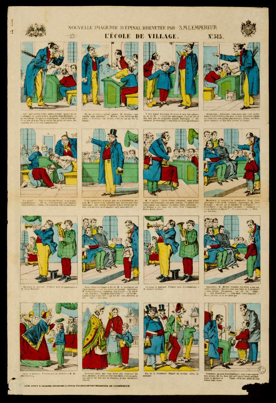 estampe L'ECOLE DU VILLAGE. 1953.86.4603 Photo