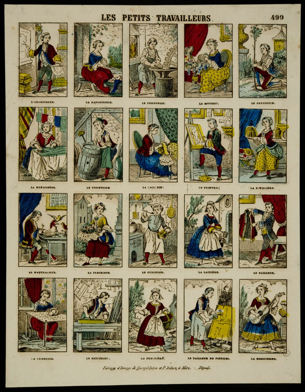 estampe LES PETITS TRAVAILLEURS. 1953.86.4607 Photo