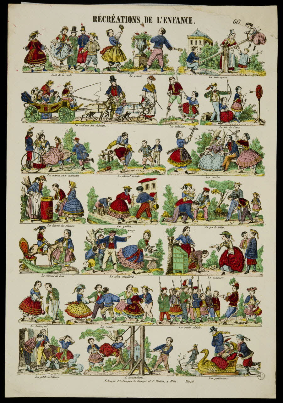 estampe RECREATIONS DE L'ENFANCE. 1953.86.4612 Photo