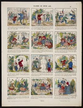 estampe PLAISIRS DU JEUNE AGE. 1953.86.4618 Photo