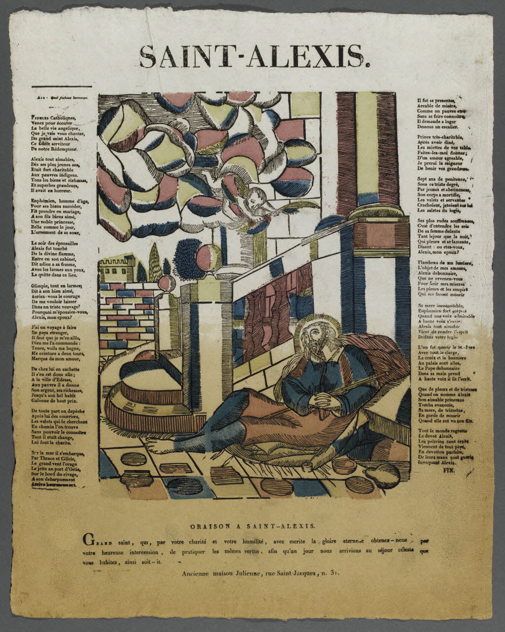 Charles Le Brun ; Ancienne Maison Julienne imagerie ancienne SAINT-ALEXIS. Paris 1835 1995.14.46 Photo RMN-Grand Palais (Mucem)