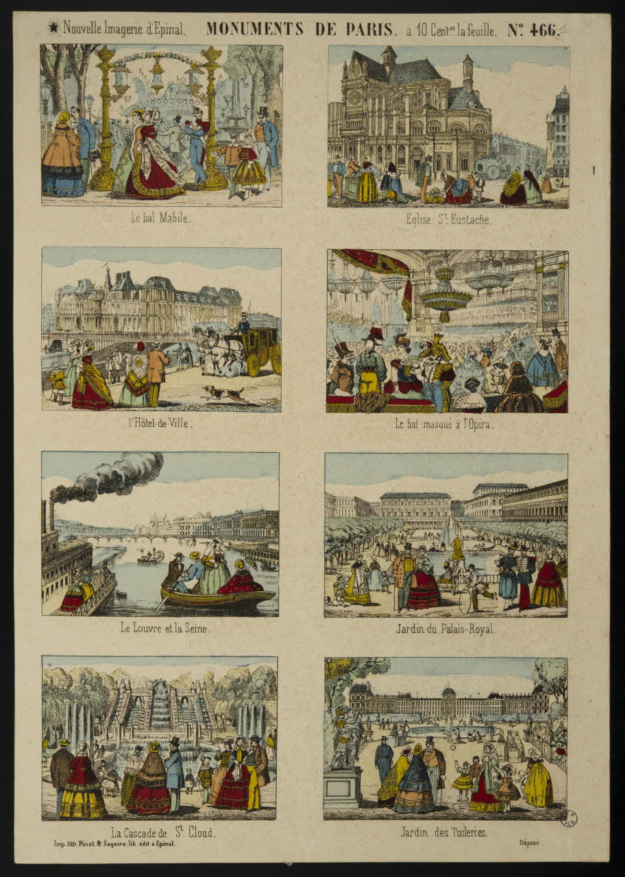 estampe MONUMENTS DE PARIS. 1953.86.4627 Photo
