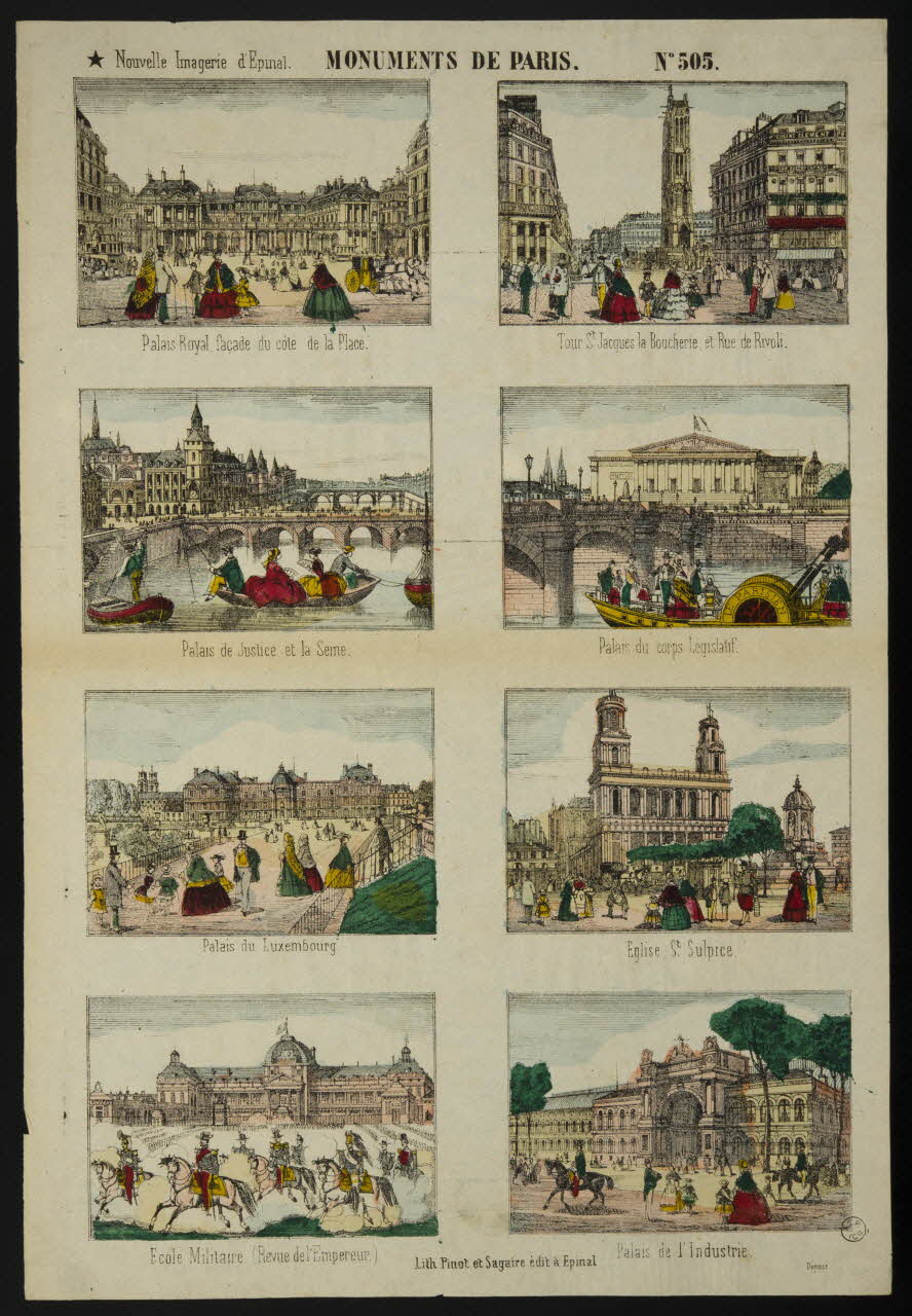 estampe MONUMENTS DE PARIS. 1953.86.4629 Photo