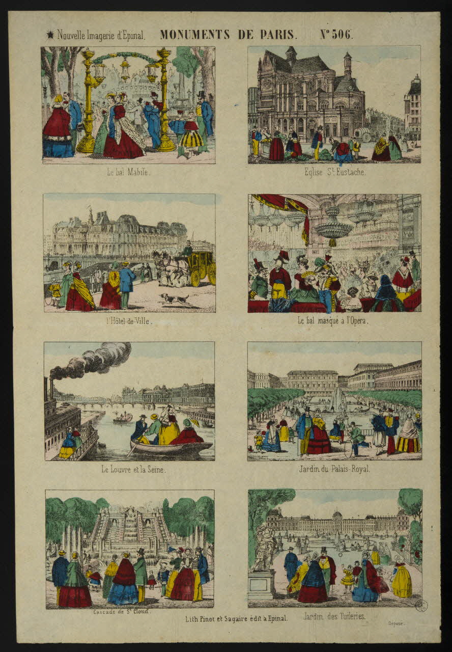 estampe MONUMENTS DE PARIS. 1953.86.4630 Photo
