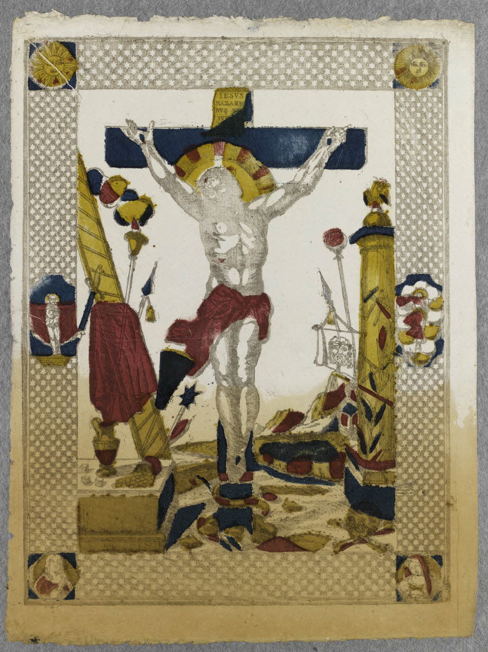 imagerie ancienne Christ en croix 1995.14.50 Photo RMN-Grand Palais (Mucem)