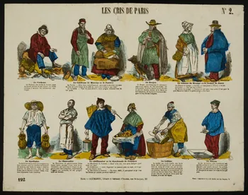 Charles-Eugène Glémarec ; Jean-Baptiste Gros à compartiments (4x2) LES CRIS DE PARIS Paris 1858-1860 1953.86.4646 Photo