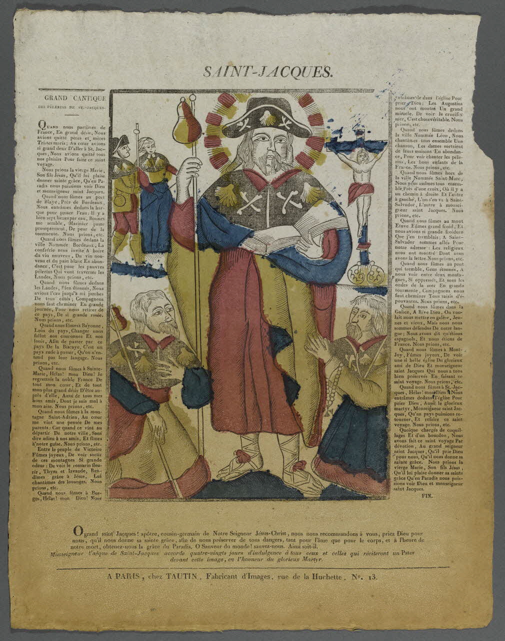 Tautin imagerie ancienne SAINT-JACQUES. Paris 1822-1830 1995.14.58 Photo RMN-Grand Palais (Mucem)