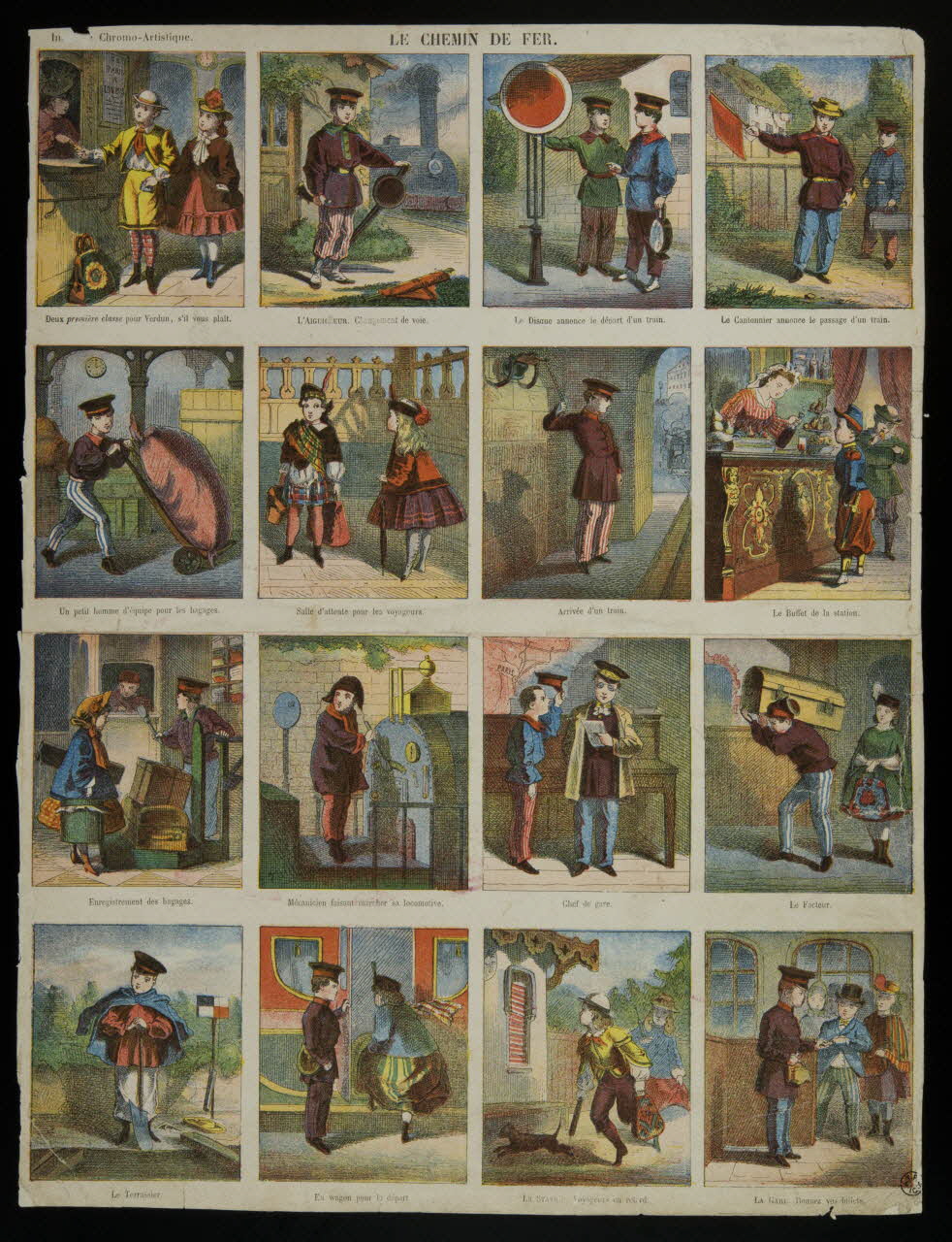 estampe LE CHEMIN DE FER. 1953.86.4654 Photo