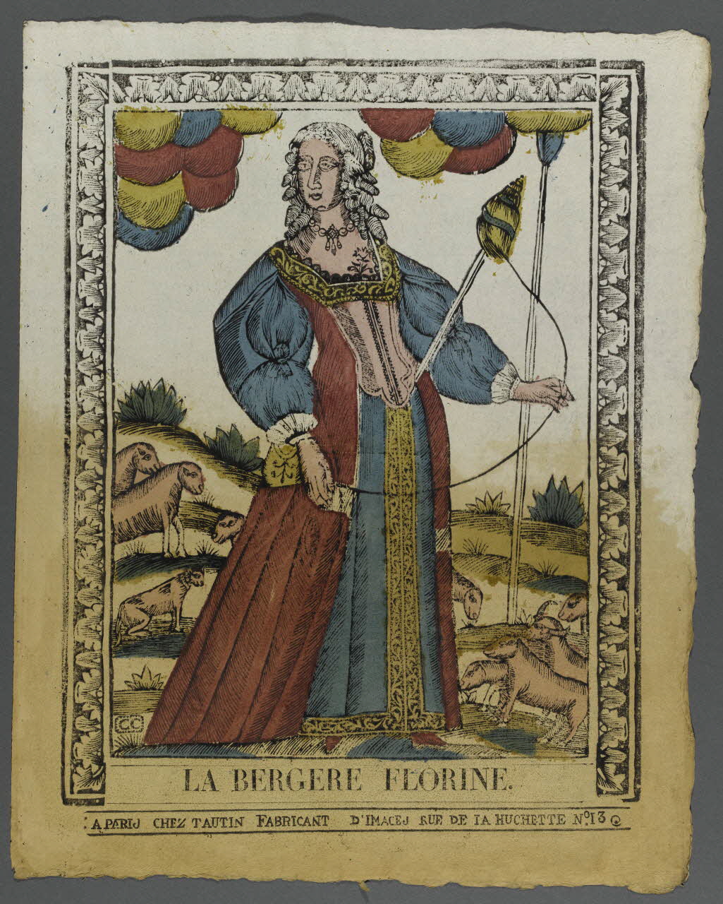 C.C. ; Tautin imagerie ancienne LA BERGERE FLORINE. Paris 1822-1830 1995.14.67 Photo RMN-Grand Palais (Mucem)