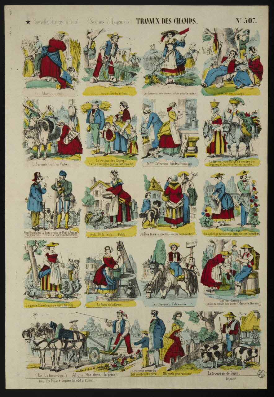 estampe TRAVAUX DES CHAMPS. 1953.86.4675 Photo