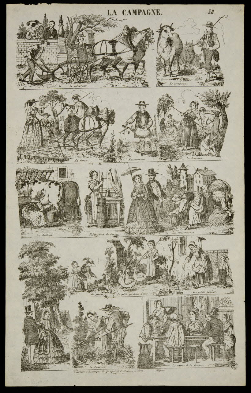 estampe LA CAMPAGNE. 1953.86.4683 Photo