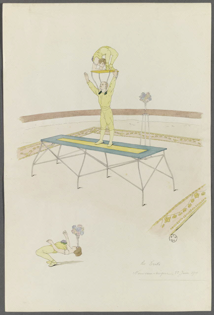 Marthe Vesque ; Juliette Vesque album Numéro de cirque : Les Eriks 1910 1962.67.102 Photo RMN-Grand Palais (Mucem)