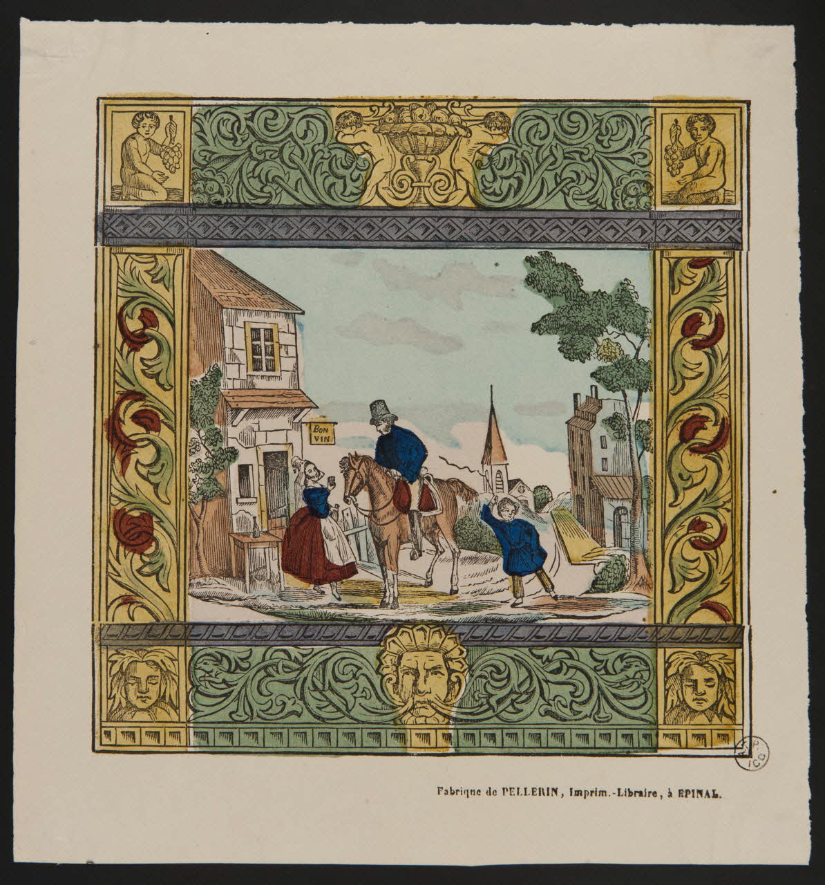 estampe L'arrivée au village 1953.86.4693 Photo