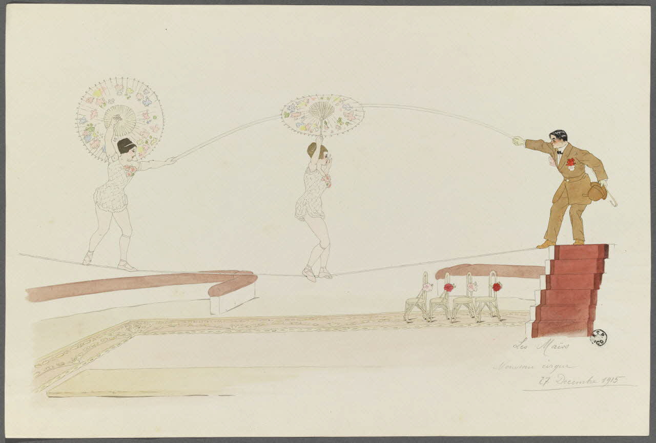 Marthe Vesque ; Juliette Vesque album Numéro de cirque : Les Maiss 1915 1962.67.106 Photo RMN-Grand Palais (Mucem)