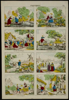 à compartiments (2x4) PAYSAGES. 1953.86.4700  Photo