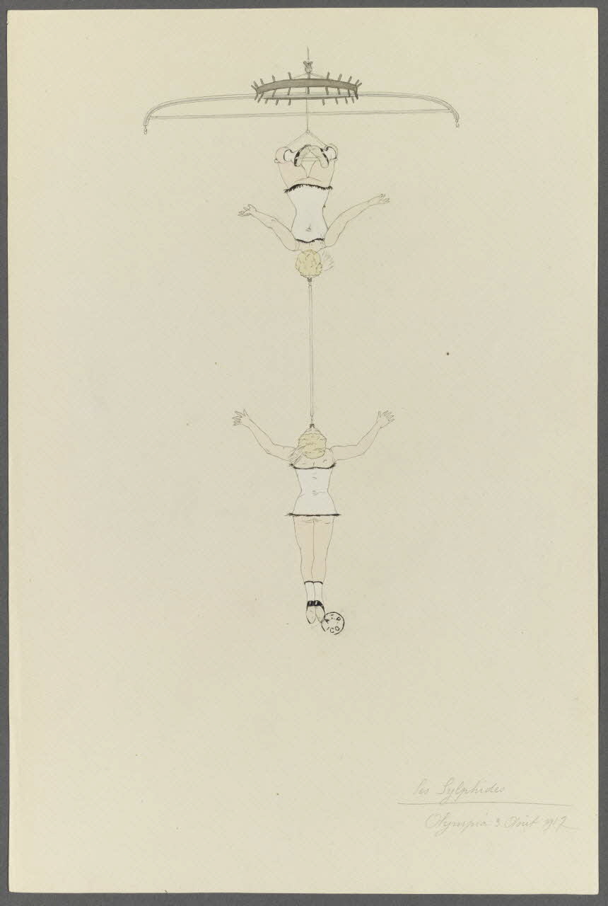 Marthe Vesque ; Juliette Vesque album Numéro de cirque : Les Sylphides 1917 1962.67.112 Photo RMN-Grand Palais (Mucem)