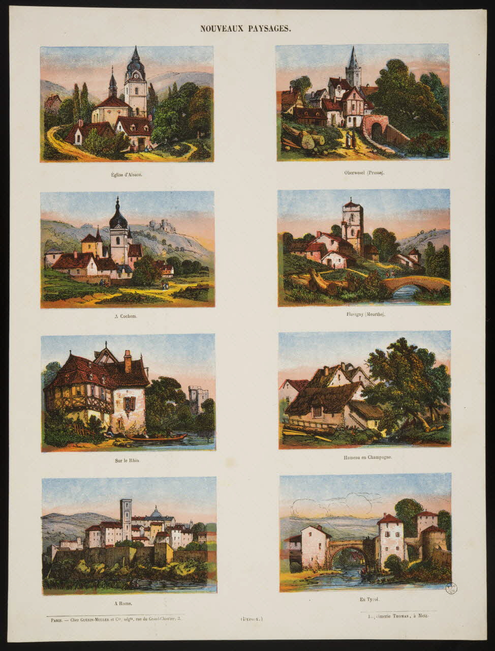 estampe NOUVEAUX PAYSAGES. 1953.86.4720 Photo