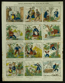 estampe TABLEAUX PHYSIONOMIQUES DES DOUZES MOIS DE L'ANNEE. 1953.86.4737 Photo