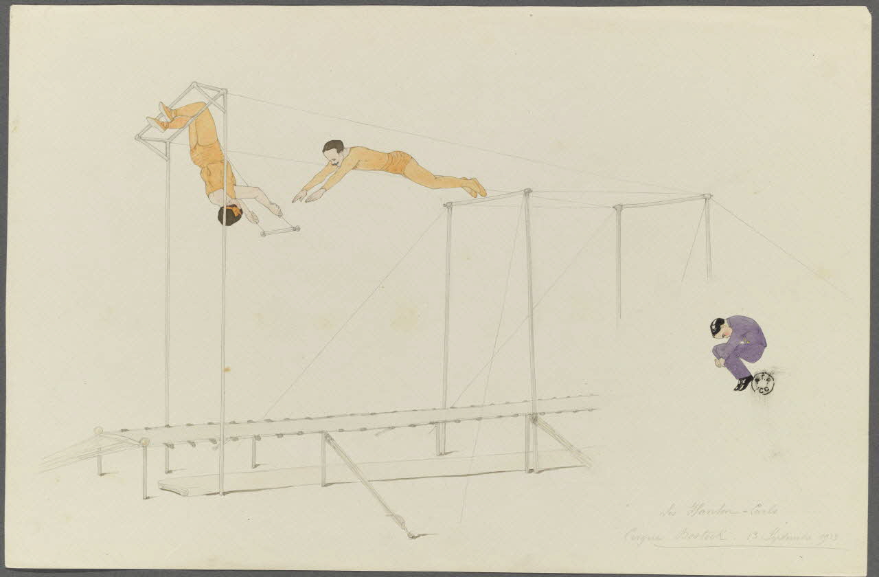 Marthe Vesque ; Juliette Vesque album Numéro de cirque : Les Hanton-Carls 1913 1962.67.132 Photo RMN-Grand Palais (Mucem)