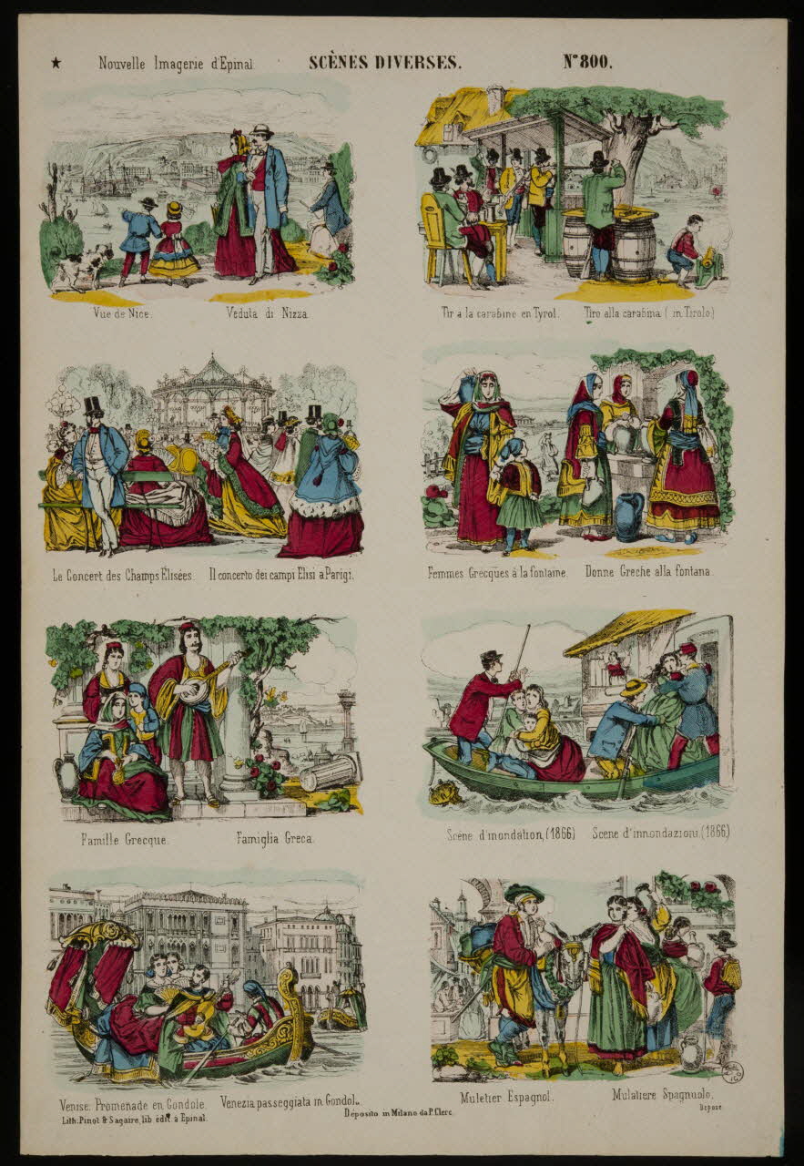 estampe SCENES DIVERSES. 1953.86.4754 Photo