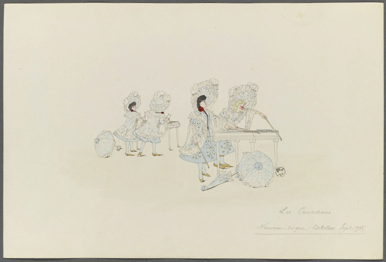 Marthe Vesque ; Juliette Vesque album Numéro de cirque : Les Canadians 1905 1962.67.155 Photo RMN-Grand Palais (Mucem)