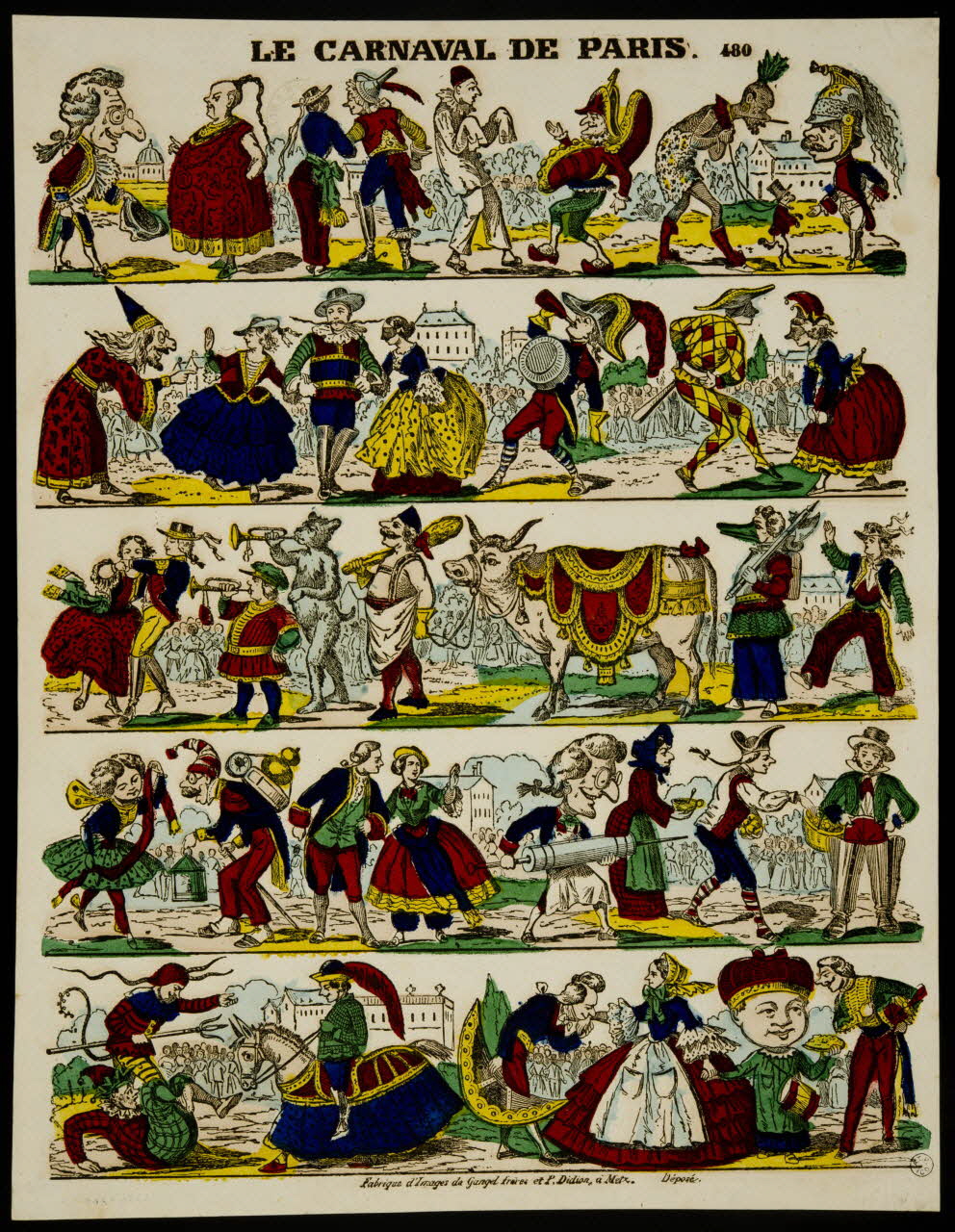 estampe LE CARNAVAL DE PARIS. 1953.86.4768 Photo