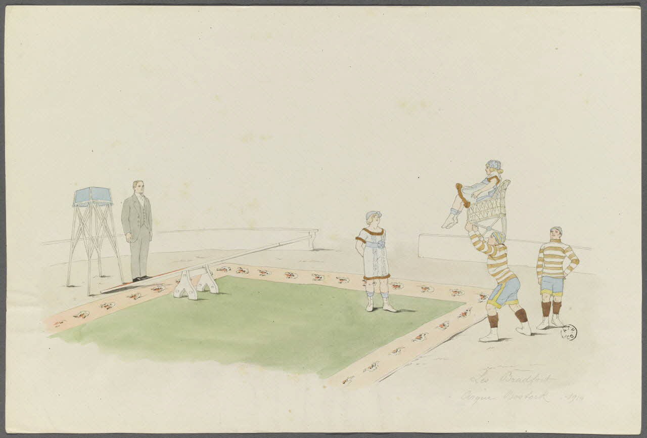 Marthe Vesque ; Juliette Vesque album Numéro de cirque : les Bradfort 1914 1962.67.18 Photo RMN-Grand Palais (Mucem)