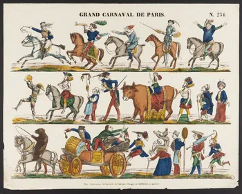 Dembour et Gangel estampe GRAND CARNAVAL DE PARIS. Metz 1840-1852 1953.86.4773 Photo
