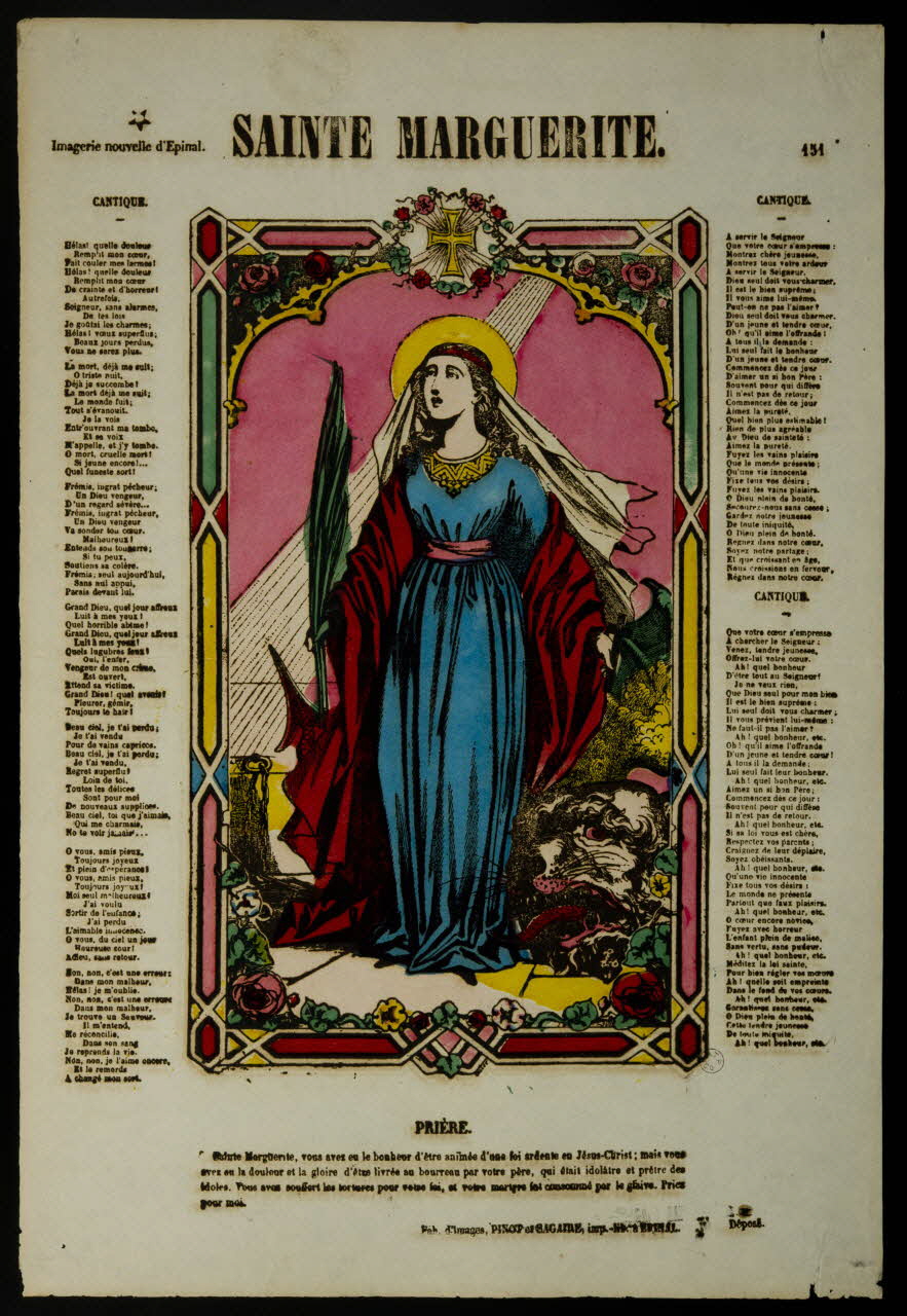 estampe SAINTE MARGUERITE 1953.86.479 Photo