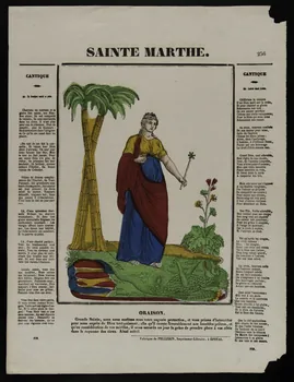 estampe SAINTE MARTHE. 1953.86.480 Photo