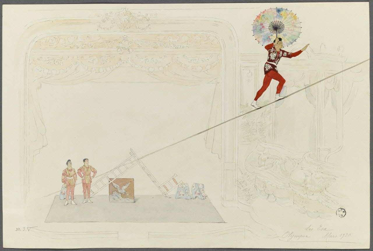 Marthe Vesque ; Juliette Vesque album Numéro de cirque : les Esa 1920 1962.67.59 Photo RMN-Grand Palais (Mucem)/ Franck Raux