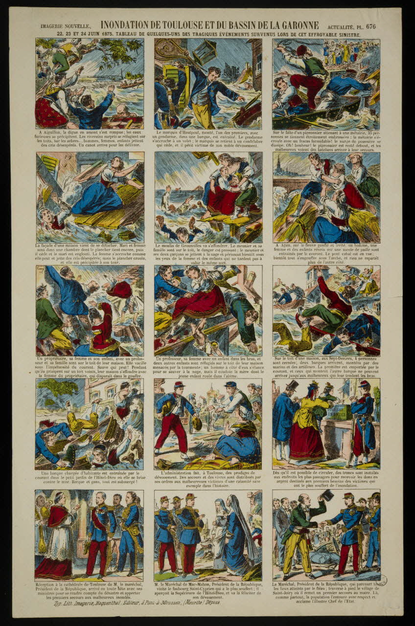estampe INONDATION DE TOULOUSE ET DU BASSIN DE LA GARONNE 1953.86.4820 Photo
