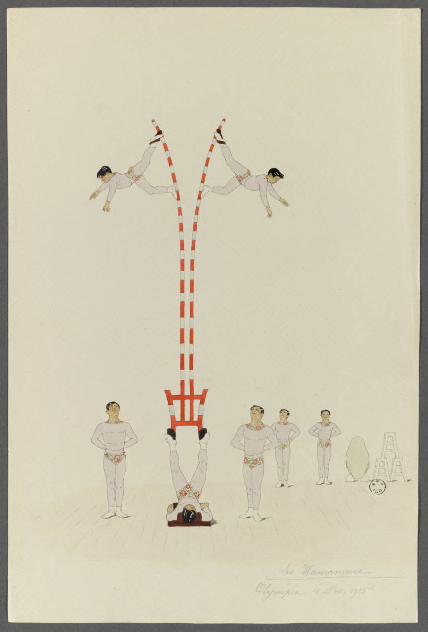 Marthe Vesque ; Juliette Vesque album Numéro de cirque : les Hamamura 1915 1962.67.60 Photo RMN-Grand Palais (Mucem)/ Franck Raux