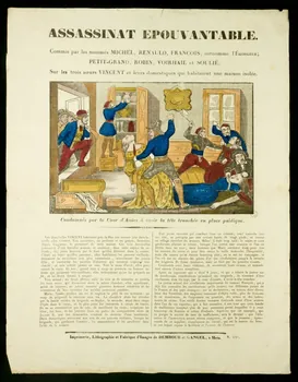 Dembour et Gangel estampe ASSASSINAT EPOUVANTABLE. Lorraine, France 1840-1852 1953.86.4823 Photo