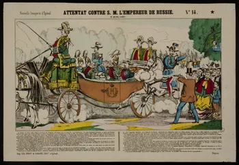 estampe ATTENTAT CONTRE S. M. L'EMPEREUR DE RUSSIE. 1953.86.4828 Photo