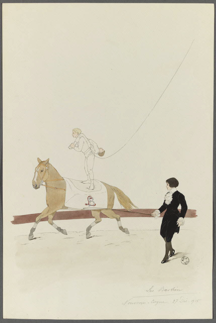 Marthe Vesque ; Juliette Vesque album Numéro de cirque : les Bastien 1915 1962.67.67 Photo RMN-Grand Palais (Mucem)