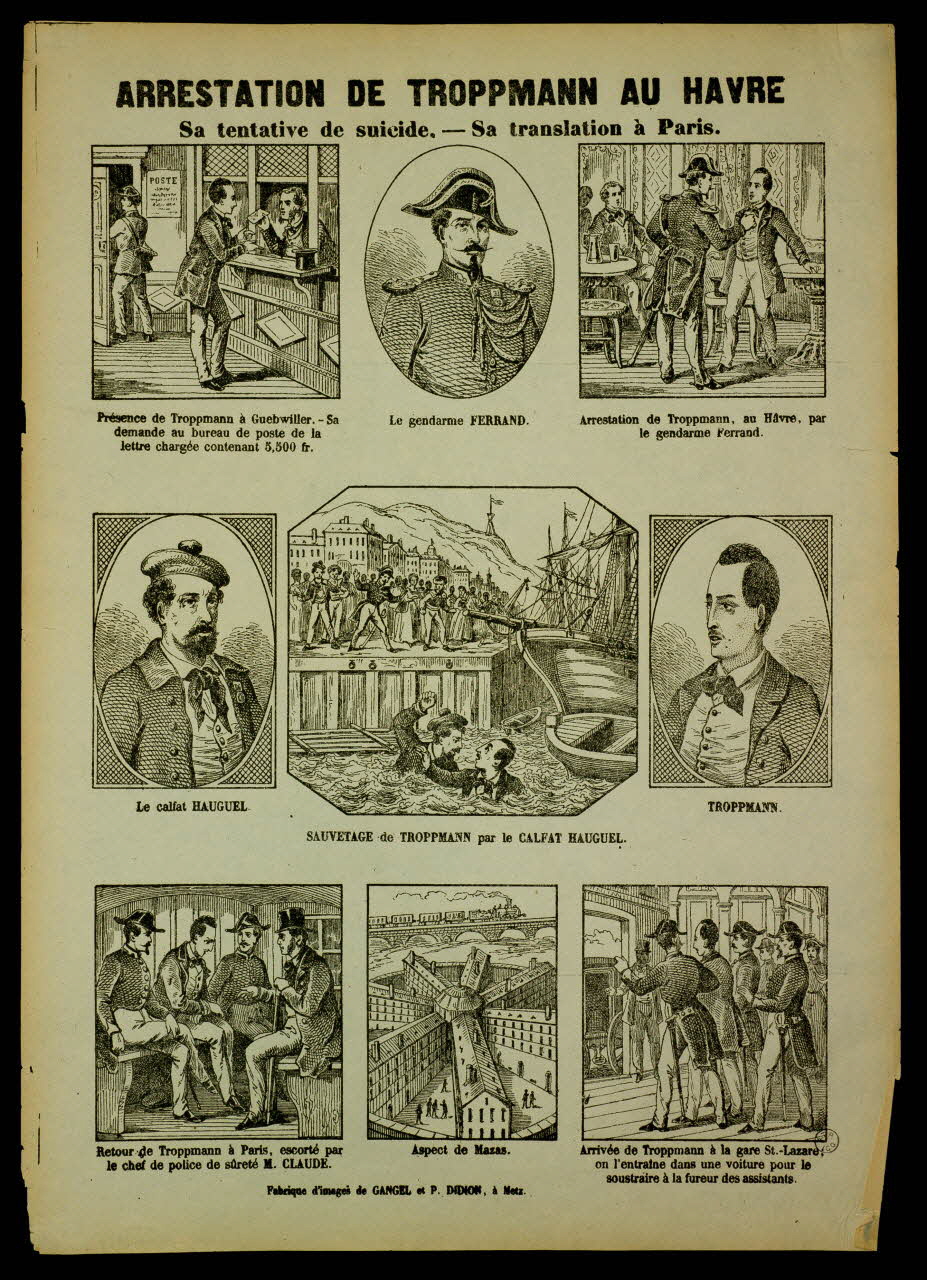 estampe ARRESTATION DE TROPPMANN AU HAVRE 1953.86.4836 Photo