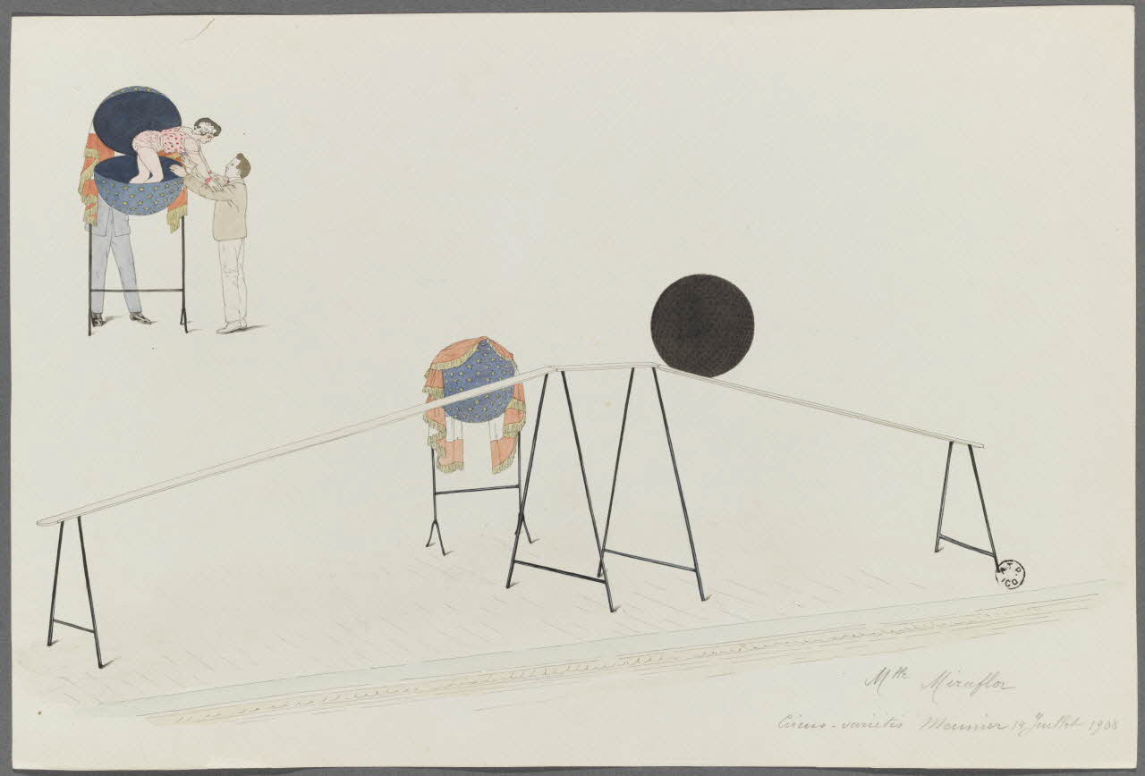 Marthe Vesque ; Juliette Vesque album Numéro de cirque : Mlle Miraflor 1908 1962.67.90 Photo RMN-Grand Palais (Mucem)