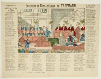 estampe JUGEMENT ET CONDAMNATION DE TROPMANN. 1953.86.4839  Photo