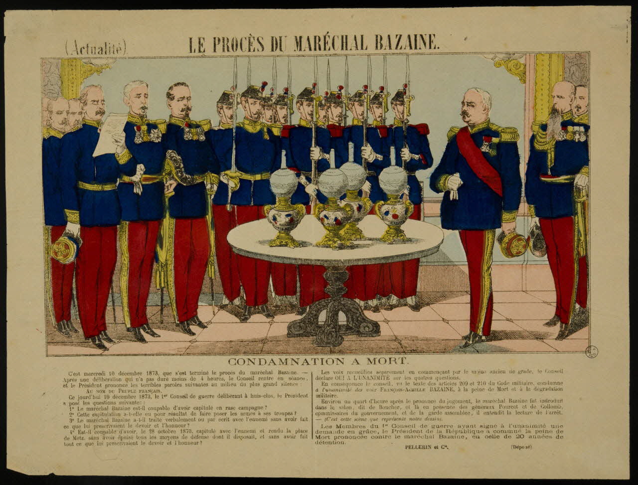 estampe (Actualité). LE PROCES DU MARECHAL BAZAINE. 1953.86.4851 Photo