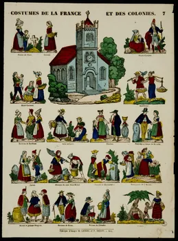 estampe COSTUMES DE LA FRANCE ET DES COLONIES. 1953.86.4894 Photo
