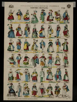 estampe COSTUMES FRANCAIS. 1953.86.4895 Photo