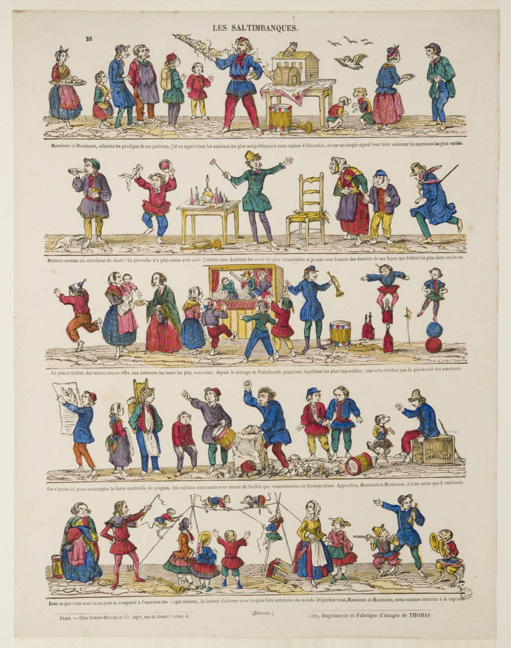 estampe LES SALTIMBANQUES. 1953.86.4926 Photo