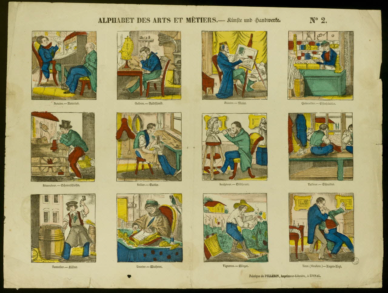 estampe ALPHABET DES ARTS ET METIERS. 1953.86.4931 Photo