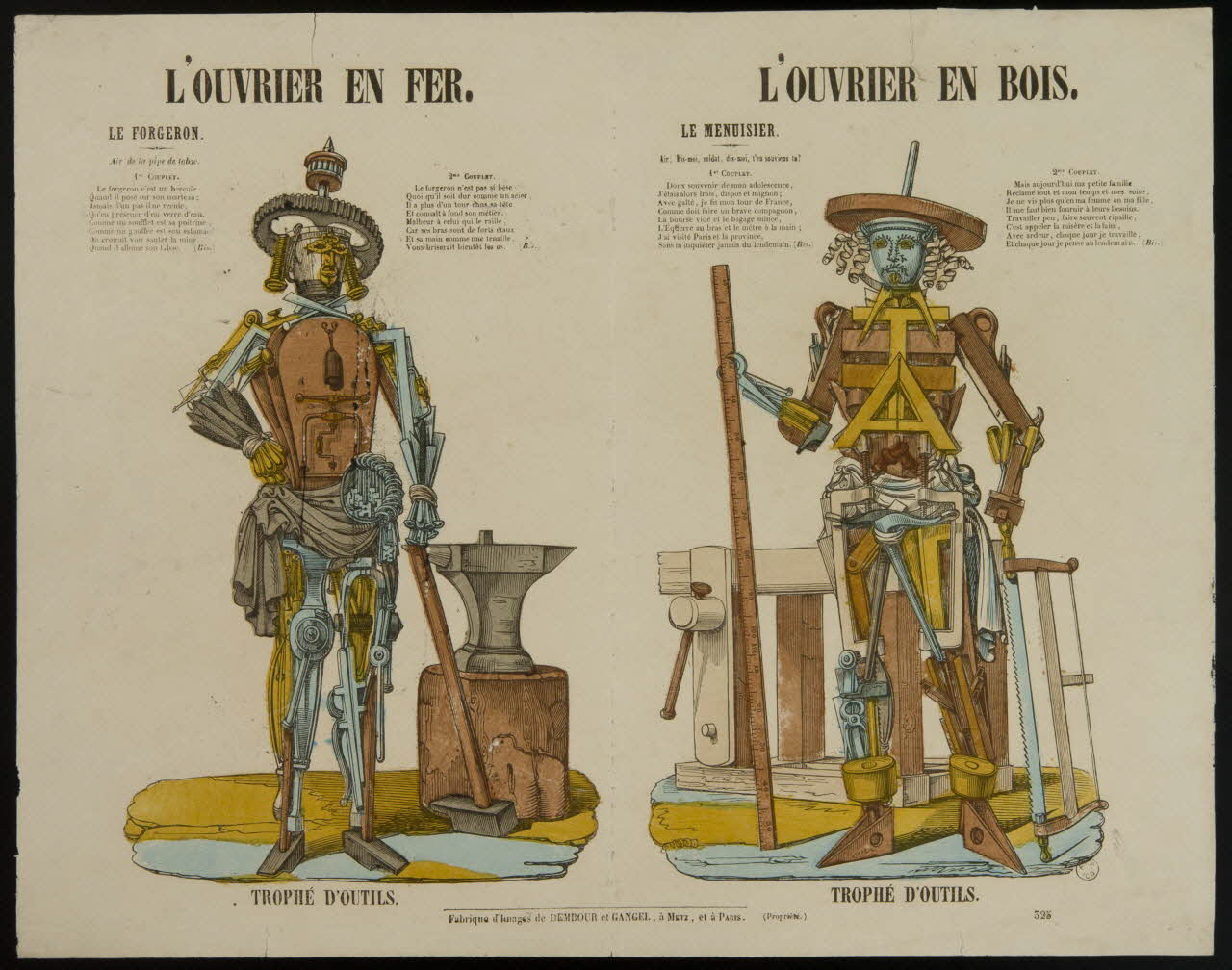 Dembour et Gangel estampe L'OUVRIER EN FER. Metz 1840-1852 1953.86.4937 Photo